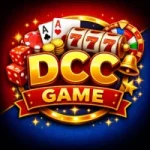 DCC Game Logo – Vibrant 3D Casino Style Design